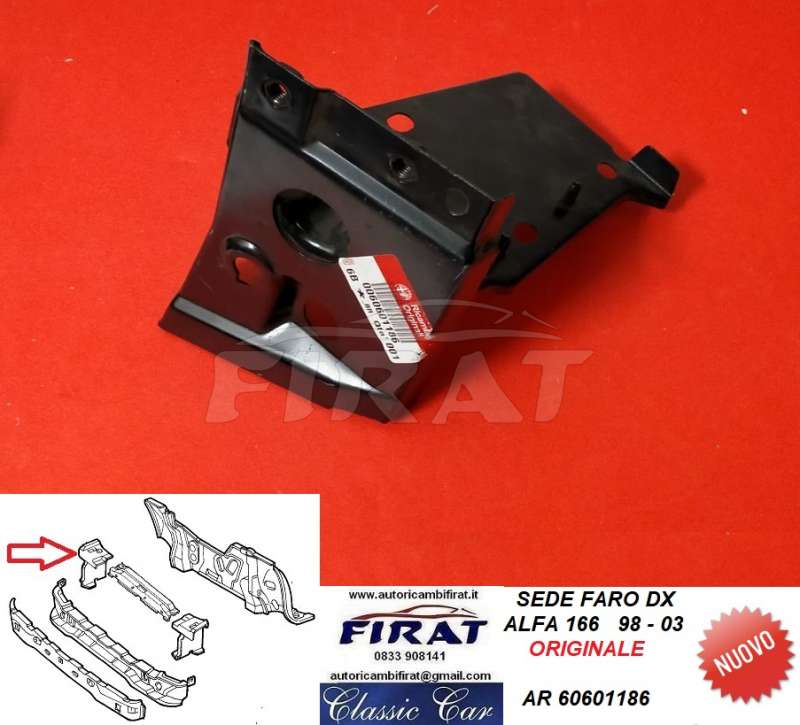 SEDE FARO ALFA 166 98-03 DESTRA (60601186)